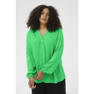 Blusa de manga larga para mujer KAFFE Curve Mahlena image-1