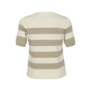 Sudadera rayada de manga corta para mujer KAFFE Curve Lizzy image-1