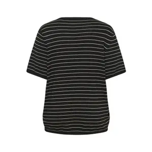 Sudadera rayada de manga corta para mujer KAFFE Curve Lizzy image-4