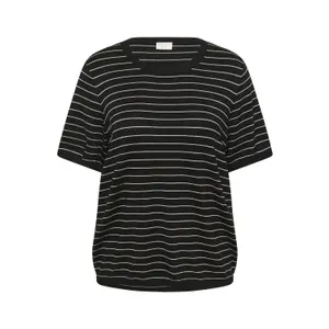 Sudadera rayada de manga corta para mujer KAFFE Curve Lizzy image-5