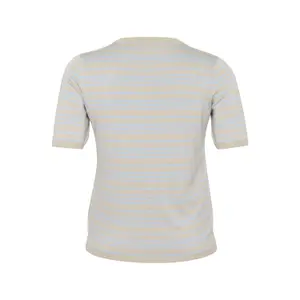 Sudadera rayada de manga corta para mujer KAFFE Curve Lizzy image-1