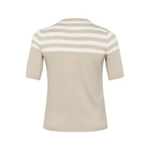 Sudadera rayada de manga corta para mujer KAFFE Curve Lizzy image-1