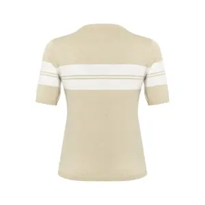 Sudadera rayada de manga corta para mujer KAFFE Curve Lizzy image-1