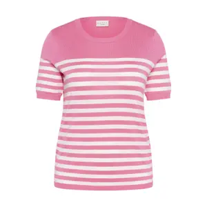 Sudadera rayada de manga corta para mujer KAFFE Curve Lizzy image-4