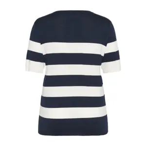 Sudadera rayada de manga corta para mujer KAFFE Curve Lizzy image-1