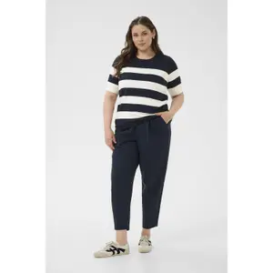 Sudadera rayada de manga corta para mujer KAFFE Curve Lizzy image-2