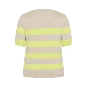 Sudadera rayada de manga corta para mujer KAFFE Curve Lizzy image-6