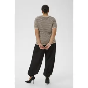 Sudadera rayada de manga corta para mujer KAFFE Curve Lizzy image-4