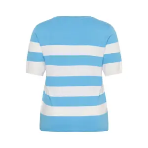 Sudadera rayada de manga corta para mujer KAFFE Curve Lizzy image-1