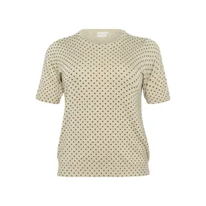 Women's short sleeve sweater KAFFE Curve Lizzy image-0