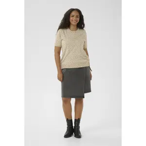 Women's short sleeve sweater KAFFE Curve Lizzy image-1