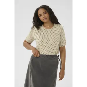 Women's short sleeve sweater KAFFE Curve Lizzy image-2