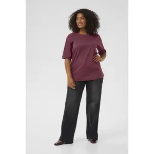 Γυναικείο T-shirt KAFFE Curve Curve Kcmina image-1