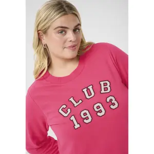 Sweatshirt woman KAFFE Curve Violi image-5