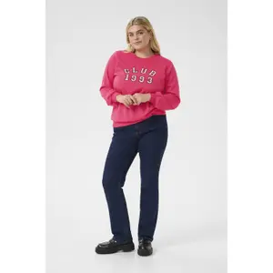 Sweatshirt woman KAFFE Curve Violi image-1