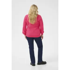 Sweatshirt woman KAFFE Curve Violi image-4