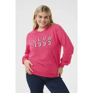 Sweatshirt woman KAFFE Curve Violi image-2