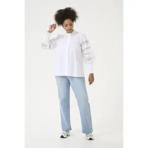 Women's long sleeve blouse KAFFE Curve KCWilla image-2