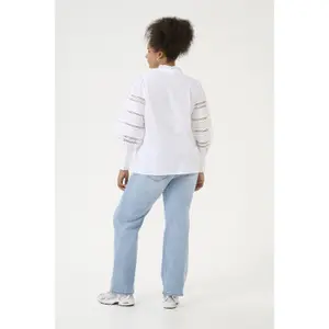 Women's long sleeve blouse KAFFE Curve KCWilla image-4