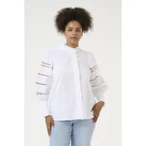 Women's long sleeve blouse KAFFE Curve KCWilla image-1