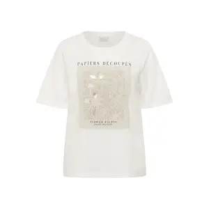 Dames-T-shirt KAFFE Curve KCFiona image-0