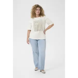 Dames-T-shirt KAFFE Curve KCFiona image-2