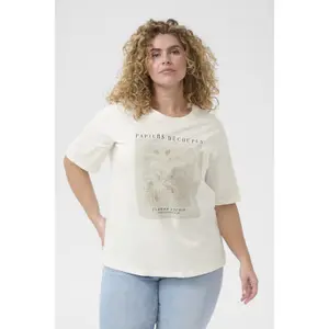 Dames-T-shirt KAFFE Curve KCFiona image-1
