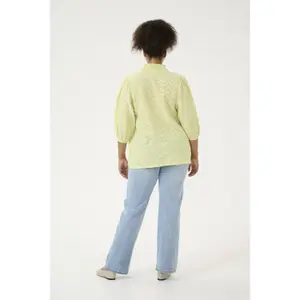 Long sleeve blouse for women KAFFE Curve Vitana image-4