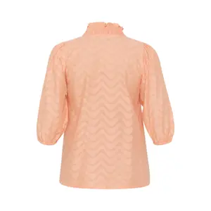 Long sleeve blouse for women KAFFE Curve Vitana image-3