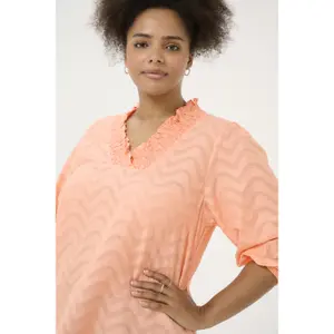 Long sleeve blouse for women KAFFE Curve Vitana image-5