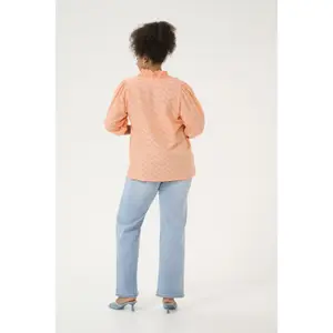 Long sleeve blouse for women KAFFE Curve Vitana image-4