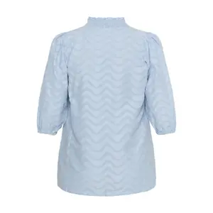 Long sleeve blouse for women KAFFE Curve Vitana image-3