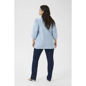 Long sleeve blouse for women KAFFE Curve Vitana image-4