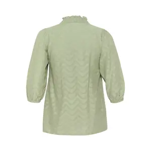 Long sleeve blouse for women KAFFE Curve Vitana image-3