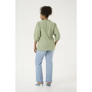 Long sleeve blouse for women KAFFE Curve Vitana image-4