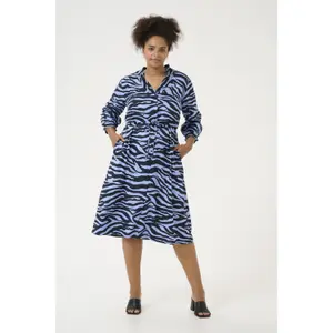 Women's long sleeve dress KAFFE Curve Olena image-1