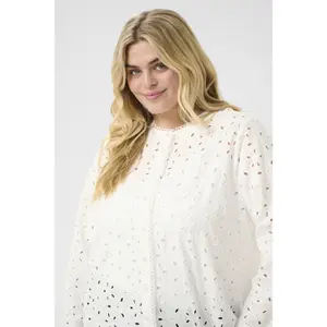 Women's long sleeve shirt KAFFE Curve Salina image-5