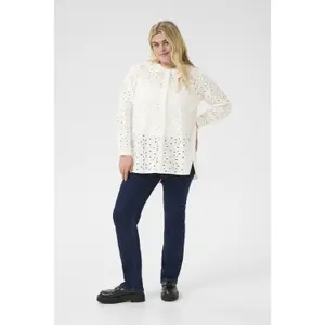 Women's long sleeve shirt KAFFE Curve Salina image-2