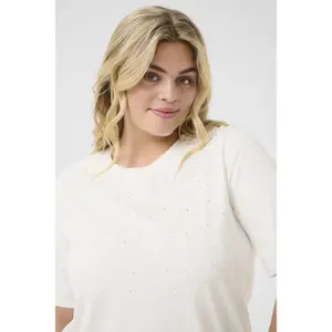 Women's T-shirt KAFFE Curve Merisa image-5