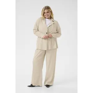 Women's long sleeve blouse KAFFE Curve KCTrina image-1