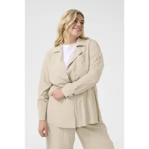 Women's long sleeve blouse KAFFE Curve KCTrina image-2