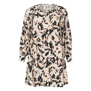 Women's long sleeve dress KAFFE Curve Paca image-0