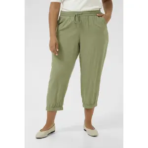 Pantaloni capri da donna KAFFE Curve Mille image-1
