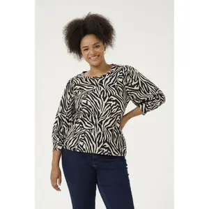 Women's long sleeve T-shirt KAFFE Curve Ivena image-1