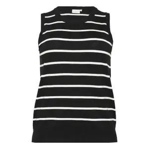 Women's striped sweater KAFFE Curve Lizzy image-0