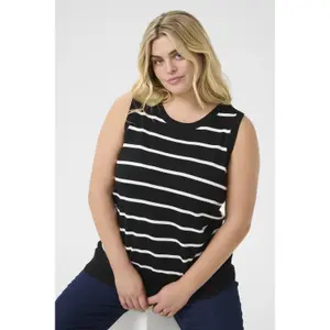 Women's striped sweater KAFFE Curve Lizzy image-2
