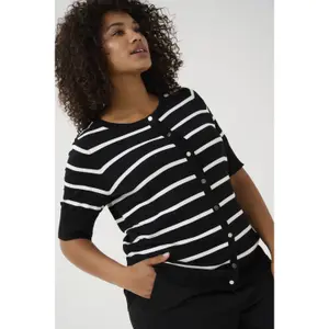Women's short sleeve cardigan KAFFE Curve Lizzy image-6