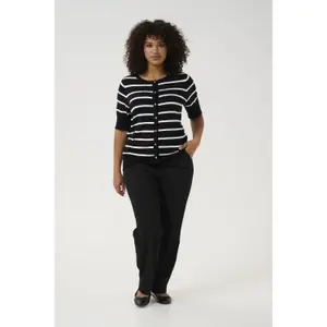 Women's short sleeve cardigan KAFFE Curve Lizzy image-1