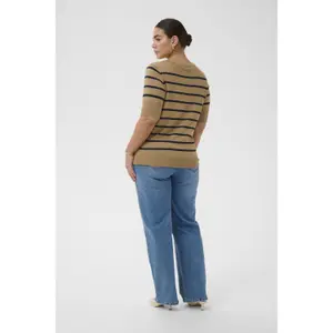 Women's short sleeve cardigan KAFFE Curve Lizzy image-4