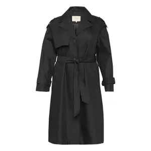 Women's trench coat KAFFE Curve Saliva image-0